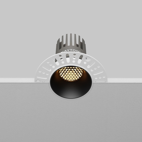 Встраиваемый светодиодный светильник Maytoni Dip DL124-10W-2.7K-TRS-B