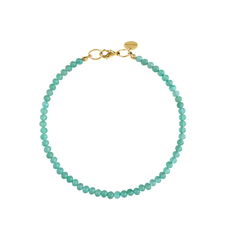 Колье из бусин камня 6 мм ( aventurine )