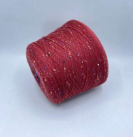 Filati Venezia (пр.Италия),art-Calzetteria Bottonato, 4/16 400/100гр, 75%Меринос, 25%Полиамид, цвет-Терракот,твидовый, арт-36635