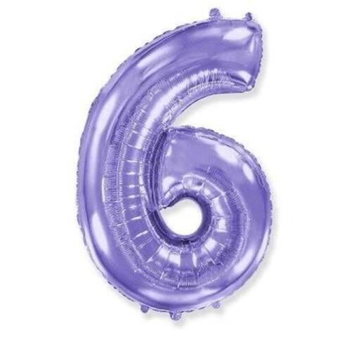 Цифра "6" Сирень