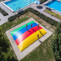 Надувная подушка для установки в грунт «Мягкая гора», 11×9×2 м