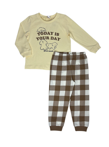 CWKG 50221-30K Пижама для девочки (джемпер, брюки), Ваниль