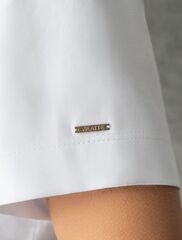 Нарядная футболка с принтом пайетками из премиального хлопка с эластаном  D49.124 (131276)