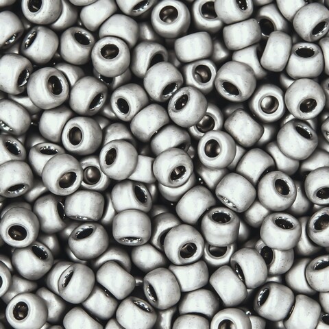 Японский бисер TOHO Round 8/0 (№566), металлизированный, непрозрачный матовый
