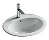Ceramica Nova Sun CN6079 Раковина встраиваемая сверху овальная с отверстием перелива, 56.5x49.5