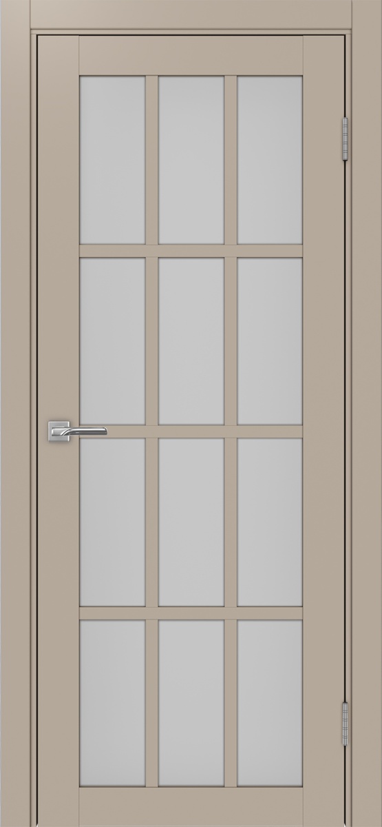 Дверь межкомнатная Оптима Порте Турин 542.2222, цвет мокко, экошпон, стекло мателюкс