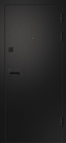 Теплая дверь входная Ретвизан Медея-315, 2 замка, 1,4 мм металл, (черный сатин+айс софт) #2