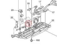 Пружина Ricoh Pressure spring original AA063857
