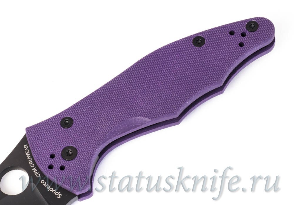 Нож Spyderco C85GPPRBK2 Yojimbo 2 Cru-Wear Purple G-10