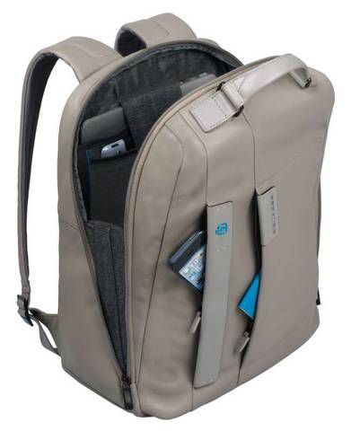 Рюкзак унисекс Piquadro Pulse CA3349P15/N цвет: чёрный, материал: кожа натуральная