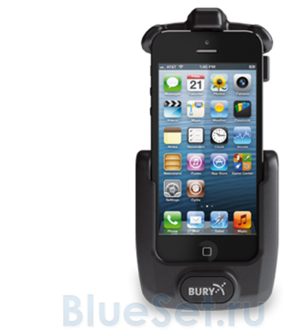 BURY UNI System 9 держатель с зарядкой и антенным разъемом для iPhone 5S/5C (установ. компл)