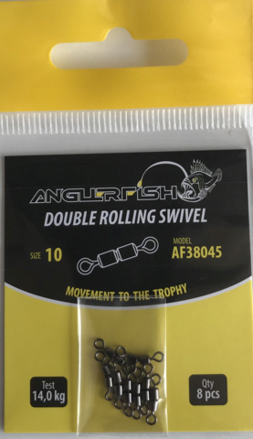 Anglerfish Double rolling swivel #10 Двойной вертлюжок (продажа от 5 шт)