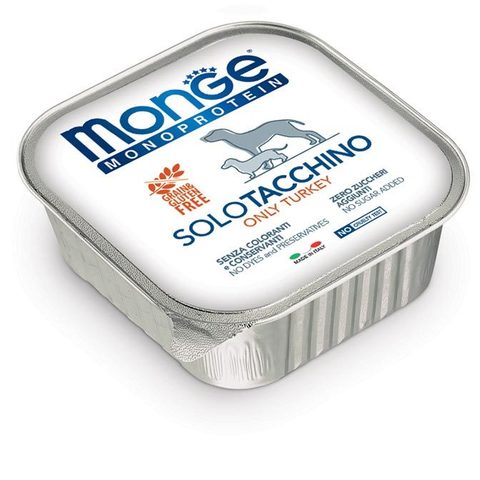 Monge Dog Monoprotein Solo консервы для собак паштет из индейки 150г