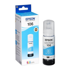Чернила Epson 106C для L7160, L7180, голубой. Ресурс 5000 стр. (C13T00R240)