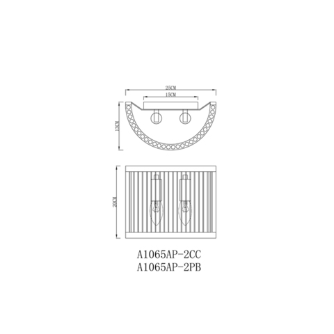 Настенный светильник Arte Lamp ANETTA A1065AP-2PB