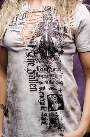 Affliction | Футболка женская RUTHLESS AW21484 принт спереди