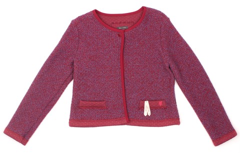 Твидовый жакет бордового цвета Marc O'Polo