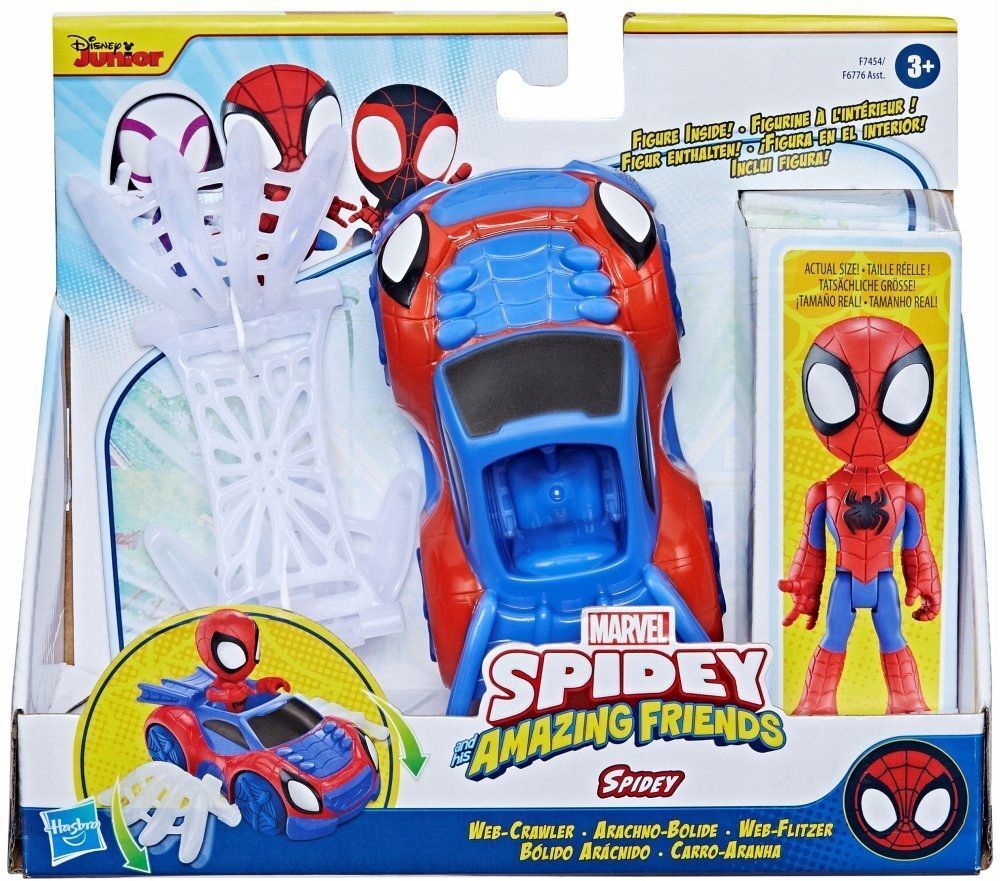 Фигурка Hasbro Spidey Amazing Friends - фигурка Паучка + автомобиль F7454  купить в Москве | Доставка по России.