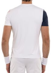 Теннисная футболка Hydrogen Sport Stripes Tech T-shirt - white/blue navy/red