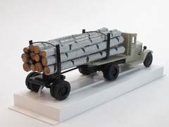 ZIS-5 Timber trailers with birch forest LOMO-AVM 1:43