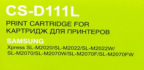 Картридж лазерный Cactus CS-D111L MLT-D111L черный (1800стр.) для Samsung Xpress M2022, M2020, M2021, M2020W, M2070, M2070FW, M2071 /M2071FH, M2021W, M2022W, M2070F, M2070W, M2071F