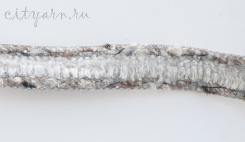 Тесьма бархатная, цвет серебристо-бежевый, B11155/8, ширина 1 см, цена указана за 50 см.