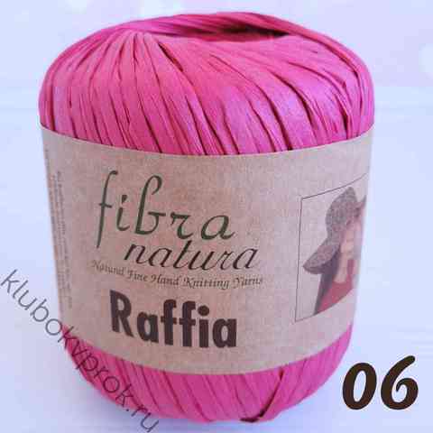 FIBRANATURA RAFFIA 116-06, Темный розовый