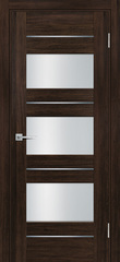 Дверь PSL-11 / Цвет Сан-ремо шоколад / белый сатинат / Двери PROFILO PORTE