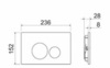 Ceramica Nova CN3001_1001M_1000 Комплект: Подвесной унитаз PLAY Rimless арт. CN3001 + Шумоизоляционная панель для инсталляции арт. CN1000 + Система инсталляции для унитазов CERAMICANOVA Envision с кнопкой смыва Round цвет хром
