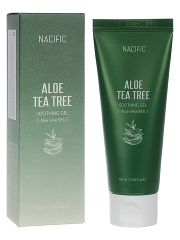 Гель для лица с экстрактом алоэ и чайного дерева успокаивающий Aloe Tea Tree Soothing Gel  NACIFIC