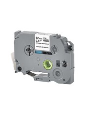 Кассета с лентой S'OK by Sakura Printing TZES231 для Brother,  черный на белом, 12мм, 8м , наклейка