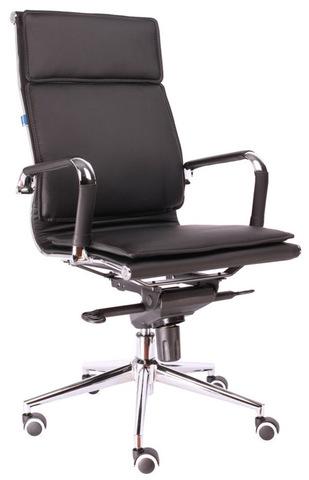 Кресло для руководителя Everprof Nerey M экокожа черный 114*47*47 Хромированная сталь Мультиблок - механизм повышенной комфортности с возможностью фиксации кресла в нескольких положениях