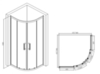 Abber Schwarzer Diamant AG01100B Душевой уголок, 100x100x195, цвет: чёрный