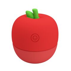 Красный клиторальный стимулятор в форме яблочка Apple Secret - 