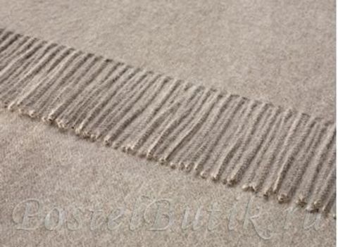 Плед 130х200 Bronte Alpaca Natural Brown коричневый