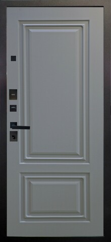 Теплая дверь входная Аргус Блэк Элион, 2 замка, 2 мм металл, (черный муар+силк маус) #3