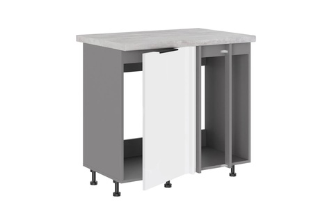 Брауни МП-1000 шкаф под мойку (Стол под мойку (прямой угол) одна створка+2 фальшпанели)