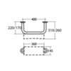 Поручень для унитаза 40 см Ideal Standard Contour 21 S6466MY