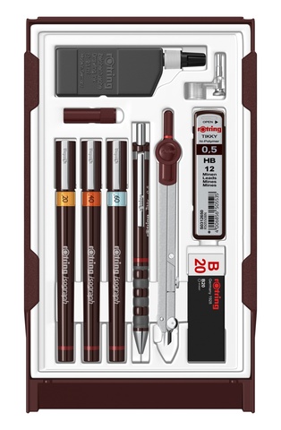 Набор изографов Rotring College Set, 0,20 mm / 0,40 mm / 0,60 mm (S0699390)