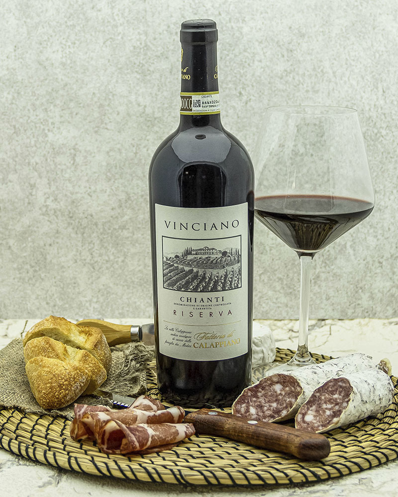 Вино Fattoria di Calappiano Кьянти Ризерва Виничиано Красное Сухое 2015 г.у. 13,5% 0,75 л.