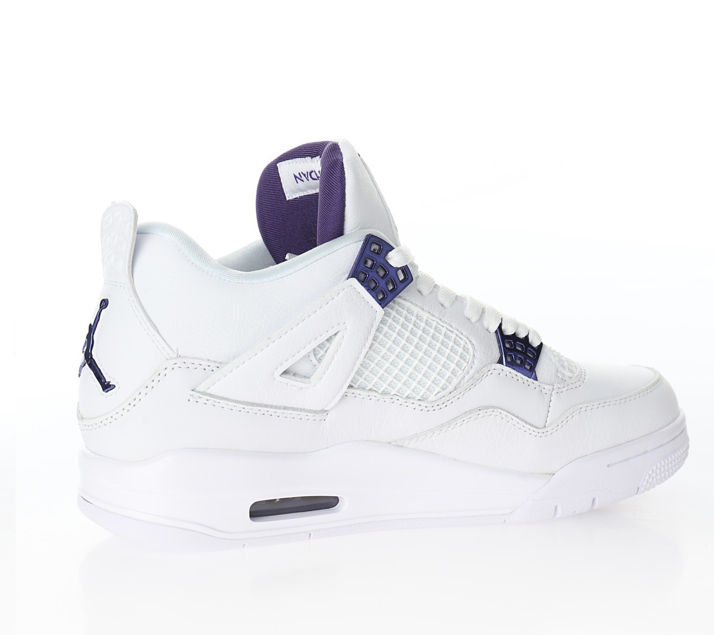Кроссовки белые Jordan 4 'Purple 