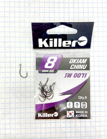 Крючок KILLER OKIAM-CHINU № 8 продажа от 10 шт.