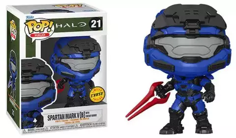 Funko POP! Halo: Spartan Mark V [B] with Energy Sword (Chase Exc) (21)