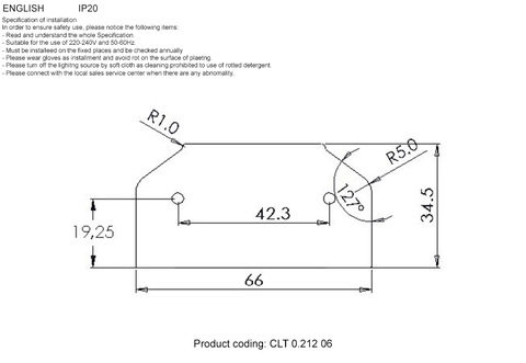 Заглушка для профиля-адаптера в натяжной потолок для однофазного шинопровода Crystal Lux CLT 0.212 06