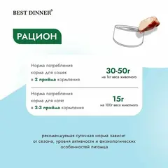 Best Dinner Hypoallergenic консервы для котят и взр кошек диетический (индейка) 100 гр