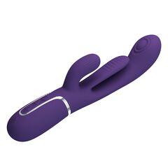 Фиолетовый мультифункциональный вибратор Shania - 22,2 см. - 