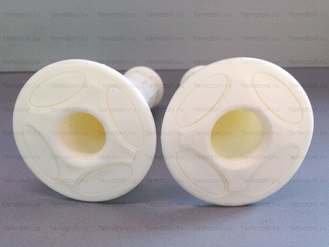 Мото грипсы FAST PRO, мягкие ручки руля, белые