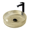 Abber AK2301GG Раковина накладная стеклянная Abber Glas AK2301GG золото
