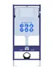 Aquatek SET Aquatek КЛАССИК-015 4в1 Set Aquatek КЛАССИК (рама Aquatek Standard INS-0000012 с звукоиз.прокладкой+крепеж KKI-0000002+кнопкаKDI-0000015+унитаз КЛАССИК AQ1111-00 с крышкой