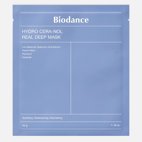 BIODANCE Hydro Cera-Nol Real Deep Mask Ночная гидрогелевая маска с церамидами против сухости